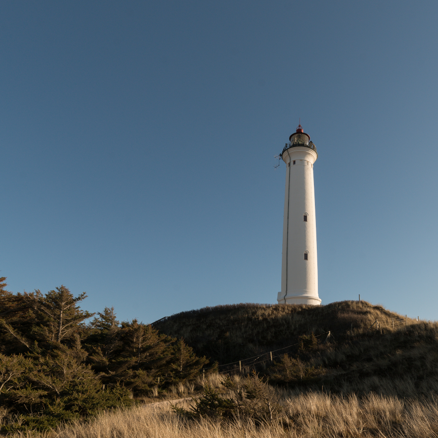 The Lyngvig Lighthouse in Hvide Sande, Denmark